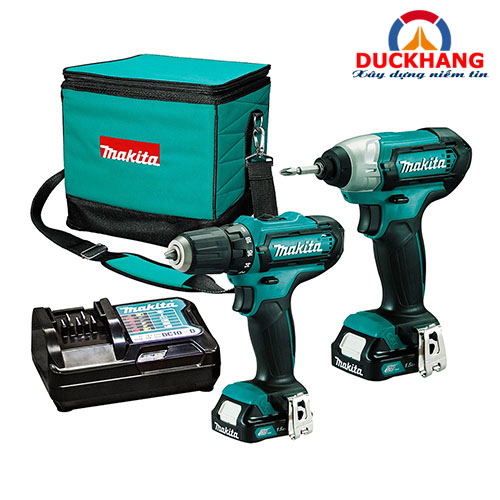 Bộ sản phẩm máy khoan,vặn vít Makita CLX201S